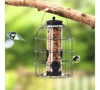 Garden Mile Wild Bird Feeders for Seeds, Hanging from Trees, Decking or Bird Food Stations in your Garden Outdoor, Enjoy Watching Birds Feeding Wonderful Wildlife and Nature (Caged Feeder)
