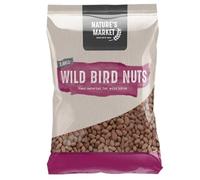 Garden Mile® Premium High Energy Wild Bird Food Outdoor Garden Bird Seed Nuts Suet Fat Balls Squirrel Guard Feeder Hanging Strong Wildlife (1kg Bag of Nuts)