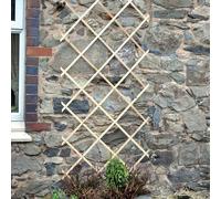 Garden Mile Wooden Expanding Trellis Panel - Decorative Garden Trellis & Privacy Screen for Fences, Walls, Balconies & Patios - Expandable Outdoor Fence Screening & Stylish Plant Support