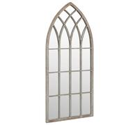 Garden Mirror Iron for Outdoor Use Decor Black/Sand 100x45/70x30 cm vidaXL