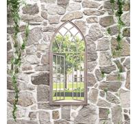 Garden Mirror Sand 100x45 cm Iron for Outdoor Use