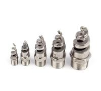 Garden Mist Drip Irrigation Connector External Thread 316L Stainless Steel Spiral Nozzle Sprinkler Garden Lawn Irrigation Watering Nozzle 10 Pieces 2"