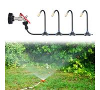 Garden Misting Kit 360° Sprinkler System Adjustable Watering Device Irrigation Accessories for Lawn Cooling 26/46/66/86 Pieces Set with Connectors Cable Ties(20m)