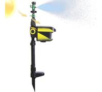 Garden Motion Activated Water Sprinkler - Automatic Wildlife Repellents, Solar Energy Triggered Spray | Infrareds Sensing Jets Blast, Rugged ABS Structure Build, Outdoor Lawn Farm Defense for Animals