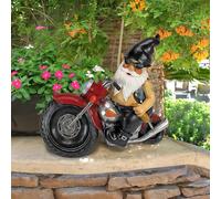 Garden Motorcycle Gnome Resin Crafts