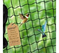Garden Net Bird Netting - Poultry Netting Heavy Duty 1” Mesh for Blueberry Bushes Fruit Tree Chicken Coop Roof Hawk Proof Black (7.5M*15M)