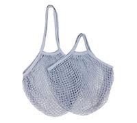 Garden Netting, 1pcs Reusable Shopping Bags Portable Net Bag Fruit Vegetable Storage Eco-Friendly Cotton Foldable Mesh, for Tote(Grey 05,S 10x35x38cm)