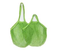 Garden Netting, 1pcs Reusable Shopping Bags Portable Net Bag Fruit Vegetable Storage Eco-Friendly Cotton Foldable Mesh, for Tote(Green 06,S 10x35x38cm)