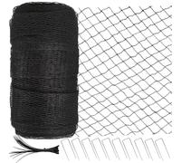 Garden Netting 2x20m, Extra Strong Bird Netting for Fruit Trees, Veg Patch & Grass Seed Protection, Heavy Duty HDPE Reusable Pond Netting Cover with 15mm Mesh, 50 Cable Ties & 10 Ground Pegs