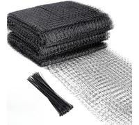 Garden Netting, 4×12m Bird Netting Garden Netting Mesh, Heavy Duty Pond Netting Plant Netting Protection Garden Mesh Fence with 60 Cable Ties for Protecting Vegetables Plants Fruit Trees Flowers