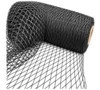 Garden Netting Bird & Pond Net Heavy Duty Knitted Mesh - Black - 12m x 5m | Anti-Tangle, No-Fray 20mm Mesh Protects Fruit & Vegetables from Birds & Pigeons. Protect Fish from Herons & Ponds from Debris