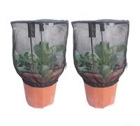 Garden Netting Featuring Full-Closure Zipper for Tomatoes Fruits Vegetables Blueberries and Small Orchard Trees (2pcs small)