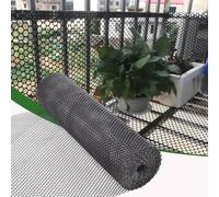 Garden Netting Fence 1.2m x 10m - Durable Plastic Grass Protection Grid Rot-Proof Garden Mesh for Plants Fruits Vegetables & Flowers - 1.2cm Black Mesh Holes