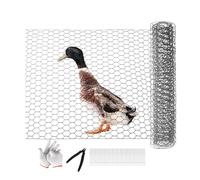 Garden Netting, Hexagonal Iron Fencing, Chicken Wire for Floral Arrangements, for Outdoor Backyard Balcony Flower Bed Pet Poultry Duck Coop Crafts Trellis Farmer Gardener