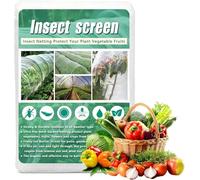 Garden Netting Mesh Mosquito Net 3x15M/10x49ft Insect Netting for Vegetables Garden Netting for Veg Patch Fine Mesh Row Covers Raised Bed Barrier Screen Birds Insect Protection