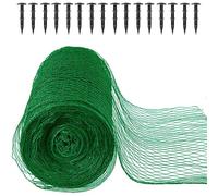 Garden Netting, Plant Mesh Netting Lawn Protection Garden Mesh Fence with Plastic Ground Pegs, for Plants Fruits Vegetables Crops Ponds for Birds (4×10m)