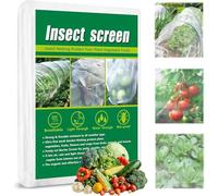 Garden Netting Ultra Fine Garden Netting- 3 x 6m Sturdy Garden Screen Mesh, Plant Row Cover Net to Keep Small Animals Out, Bird Barrier for Raised Bed Greenhouse Vegetables Fruits Flowers Protection