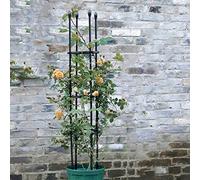 Garden Obelisk Arch for Plants, Metal Tomato Stake Support, Weatherproof Garden Trellis for Flowers, Vegetables, and Climbing Plants - Perfect for Gardening and Orchards