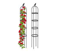 Garden obelisk Climbing Plant Support Metal Rose Cage Weatherproof Free-standing