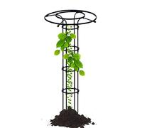 Garden Obelisk Plant Stand - 90cm to 210cm Tall Elegant Trellis for Climbing Vines and Flowers Lightweight Green & Black Plant Tower (Size: 180cm/5.9ft)
