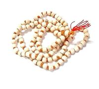 Garden Of Arts Tulsi Jap Mala for Meditation and Japa - 108 Beads Sacred Hindu Prayer Rosary with Red Tassel - Spiritual Necklace for Puja, Chanting, Yoga & Mindfulness Set Of 2 Jap mala