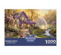 Garden of Hope Wooden Jigsaw Puzzle Waterproof 1000 Piece Puzzles for Adults Fun Challenging Games