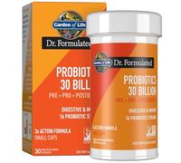 Garden of Life Dr. Formulated Once Daily 3-in-1 Complete Probiotics, Prebiotics & Postbiotics - Pre+ PRO + Post-Stbiotic Supplement for Adult Digestive and Immune Health, 30 Billion CFU, 30 Day Supply