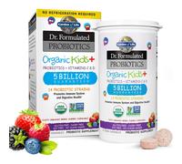 Garden of Life Dr. Formulated Probiotics Organic Kids+ Plus Vitamin C & D - Berry Cherry - Immune & Digestive Health Supplement 30 Chewables
