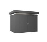 Garden Office Building 3 x 2ft Biohort Insulated CasaNova Metal Dark Grey