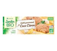Garden Organic shortbread lemon coconut 150g - ( Unit Price ) - Jardin bio sablés coco citron 150g