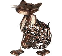 Garden Ornament Dog Cat Solar Light Powered Outdoor Decor Tabletop Patios Table