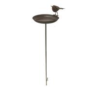 Garden Ornaments & Accessories Robin Bird Bath On Tall Spike
