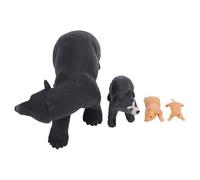 Garden Ornaments Black Bear Figurines 4 Growth Stages Life Cycle Set Biological Animal Growth Cycle Model for Learning Education Decoration, Gifts for Women Men Adults Friends