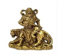 Garden Ornaments Decor Statue Outdoor,Statue Stunning Home Garden Ornament Sculpture Decoration Bronze Statue Crafts Ornaments Brass God of Wealth Tsai Shen Yeh Sitting On Tiger Statue
