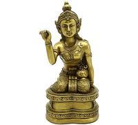 Garden Ornaments Decor Statue Outdoor,Statue Stunning Home Garden Ornament Sculpture Decoration Golden Statue of The God of Wealth Home Decorations Handmade Brass Statue of The God of Wealth