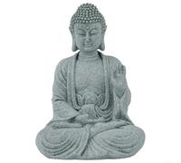 Garden Ornaments Sitting Buddha Resin Stone Zen Effects Outdoor Indoor Statue Sitting Buddha Statue Resin Stone Garden Ornament(A)