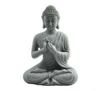 Garden Ornaments Sitting Buddha Resin Stone Zen Effects Outdoor Indoor Statue Sitting Buddha Statue Resin Stone Garden Ornament(C)