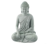 Garden Ornaments Sitting Buddha Resin Stone Zen Effects Outdoor Indoor Statue Sitting Buddha Statue Resin Stone Garden Ornament(B)