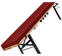 Garden Outdoor Bench Cushion - 120cm/150cm/100cm/180cm x 50cm/40cm/30cm/25cm - 2/3 Seater Indoor Non-Slip Seat Pad for Beer Bench, Bay Windows, Patio, Long Chairs, Swings(Burgundy,180x25x5cm)