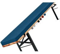 Garden Outdoor Bench Cushion - 120cm/150cm/100cm/180cm x 50cm/40cm/30cm/25cm - 2/3 Seater Indoor Non-Slip Seat Pad for Beer Bench, Bay Windows, Patio, Long Chairs, Swings(Blue,90x35x5cm)