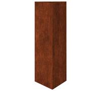 vidaXL Garden Planter Black Triangular 30x26x75 cm Steel UK