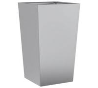 (light grey, 45 x 45 x 75 cm/ 1 pcs) vidaXL Garden Planters Outdoor Flower Pot Patio Raised Bed Planter Box Steel