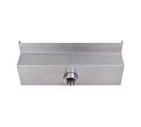 Garden Outdoor Fountains,Stainless Steel Waterfall Fountain Pool Waterfall Silver Rectangular Swimming Pond Waterfall Decoration