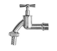 Garden Outside Tap 1/2 & 3/4 Quick Connector Hose Plug Various Models Lever (GardenBib+PlasticBarb, 1/2")