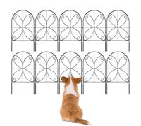 Garden | Pack of 10 Rustproof Metal Bed Border - Weatherproof Garden Border Lightweight Garden Design System Backyard Protection Tear-Resistant Privacy Screen Material