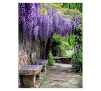 Garden Paint by Numbers for Adults, Nature Painting by Numbers for Adults with Canvas for Painting 24 x 32Inch Acrylic Paint Set Brush, Canvas Wall Art Supplies, Room Decor Gifts for Women model-8923