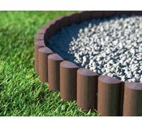 Cellfast Lawn Edging Palisade, Brown, 5901828858512Â 8Â pieces 2.4 x 0.3Â m
