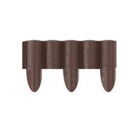 Cellfast Lawn Edging Palisade, Brown, 5901828858512Â 8Â pieces 2.4 x 0.3Â m