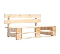 vidaXL Garden Pallet Bench Wood, Brown