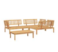 Garden Pallet Sofa Units Solid Acacia Wood Seating Outdoor Sectional vidaXL